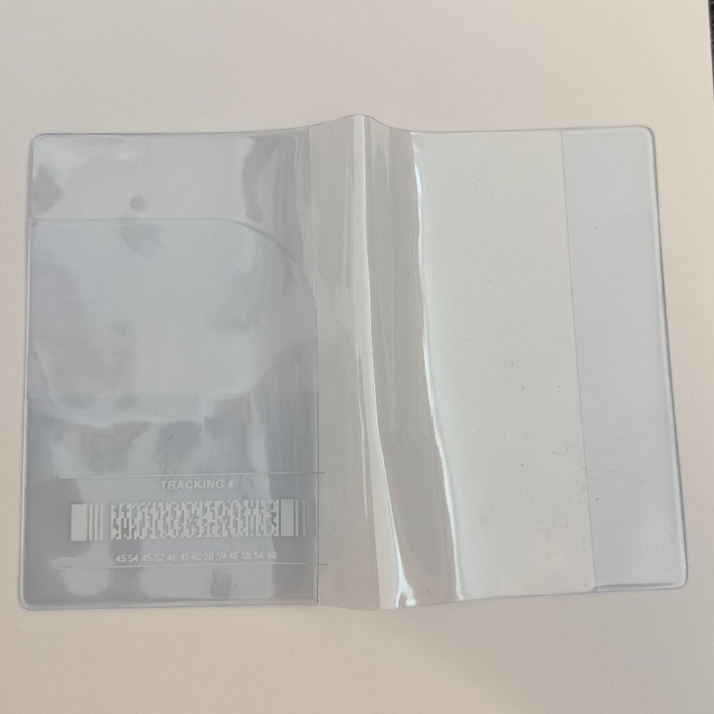 NYC Monochrome BTS POP-UP Exclusive Clear Passport Holder — New, Unused